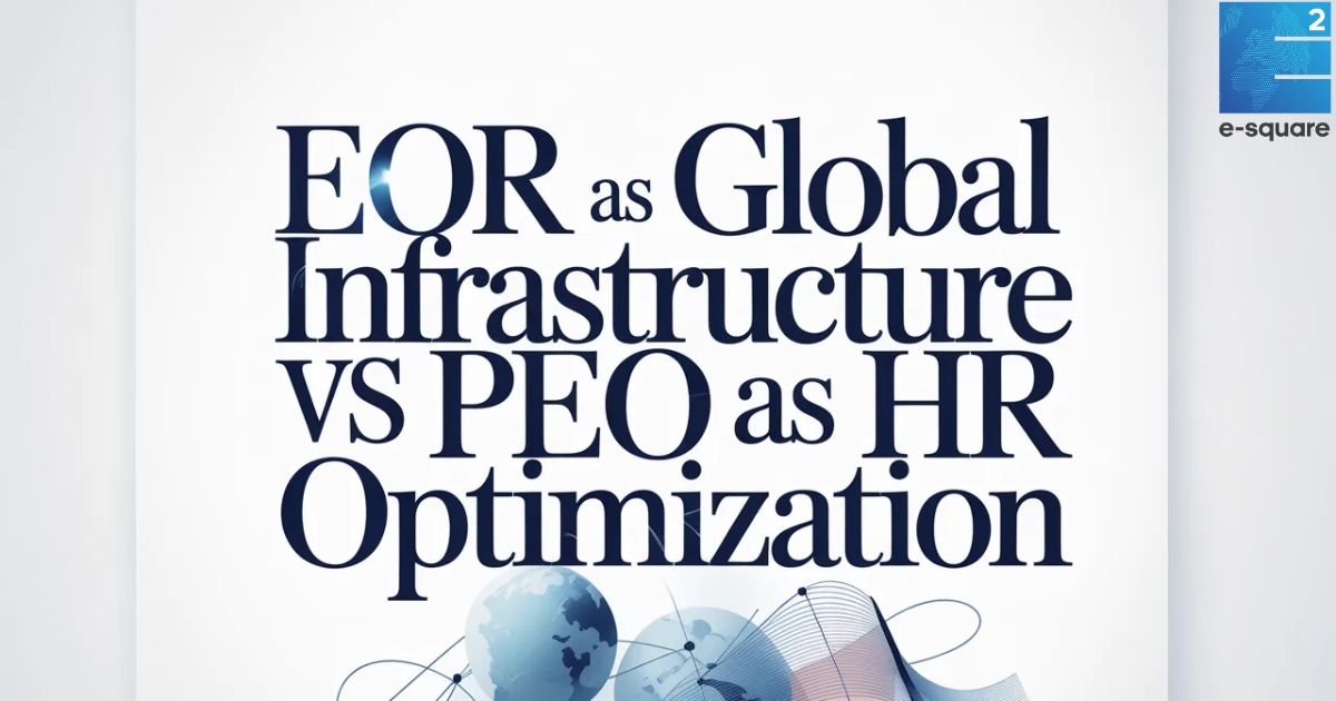 EOR as Global Infrastructure vs PEO as HR Optimization